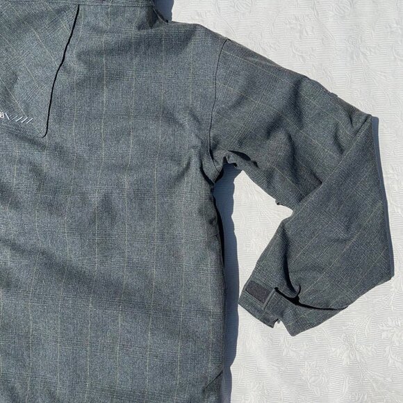 686 MEDIUM Men's Gray AAC Tiger Snowboard/Ski Jacket with Woven Detail - Picture 6 of 14